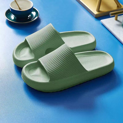 Vista frontale dei Chaussons Happy Flops