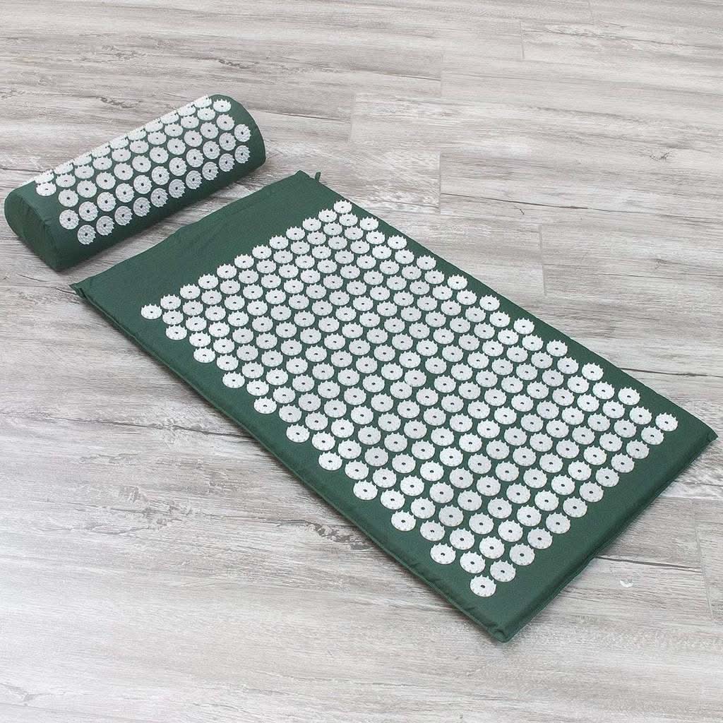 Relaxpress - Tappetino e cuscino da yoga per agopressione, sollievo naturale dal dolore e rilassamento