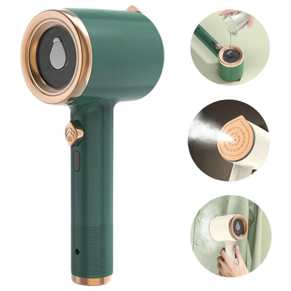 DEWRINKIQ – Vaporizzatore per tessuti portatile con piastra in titanio e serbatoio d'acqua da 50 ml