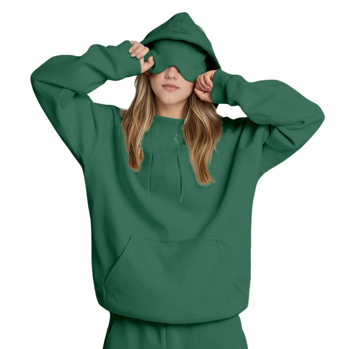 Felpa con Cappuccio da Viaggio Incognito™ da Donna – Comfort Assoluto & Mascherina Integrata