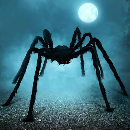 Decorazione di Halloween Ragno Gigante con LED per Esterno