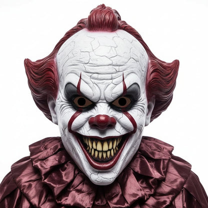 Particolare del design della maschera Clown Horror