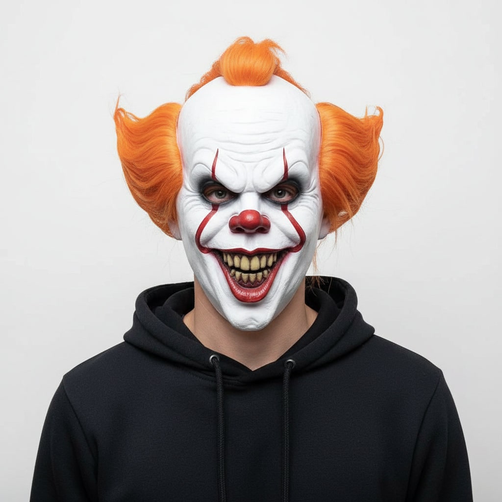 Maschera Clown Horror indossata