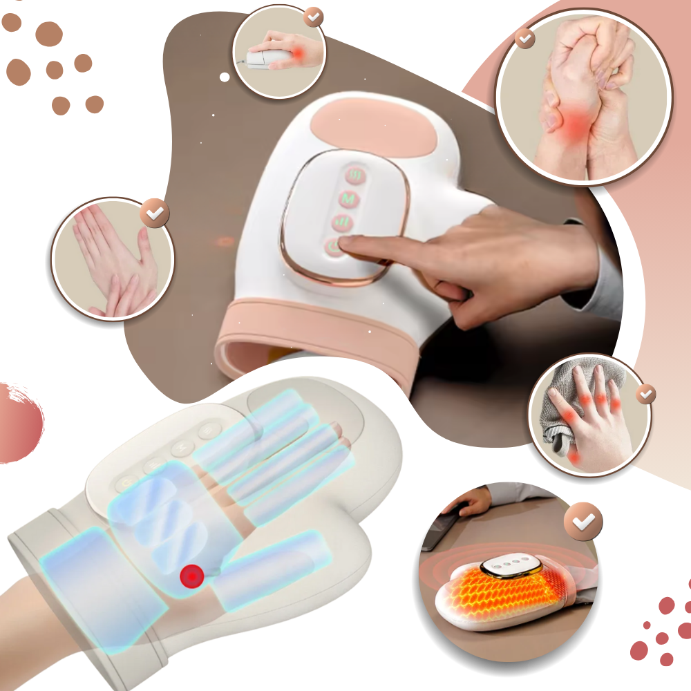 Guanto da massaggio a compressione termica