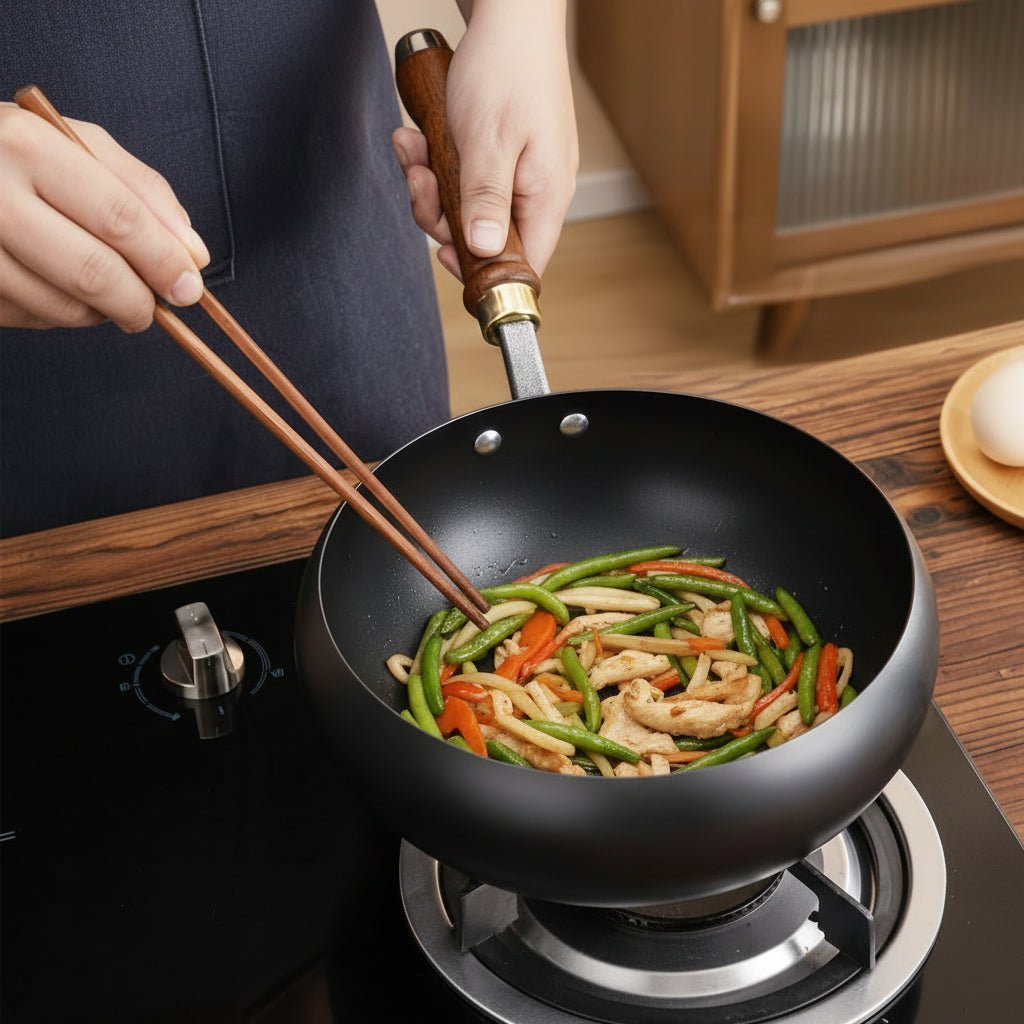 COOKVAULT – Padella in ghisa pesante con coperchio