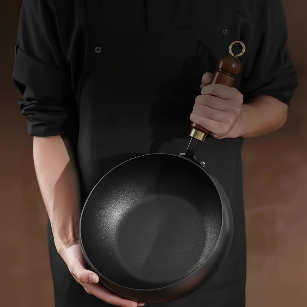 COOKVAULT – Padella in ghisa pesante con coperchio