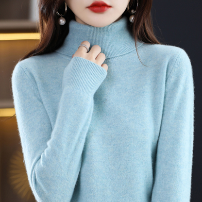 Maglione a Collo Alto da Donna in Cashmere di Lusso – Elena