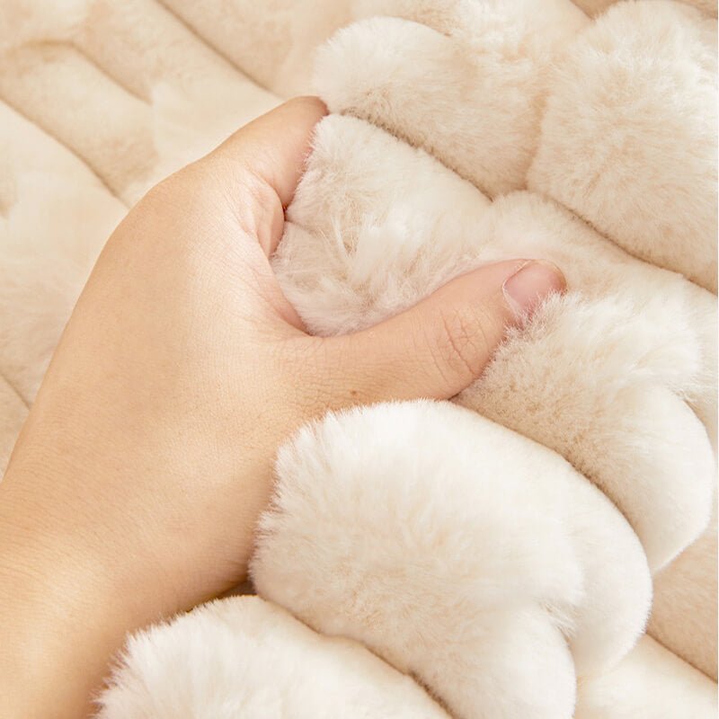 Copridivano in Peluche a Righe per Mobili