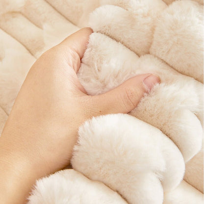 Copridivano in Peluche a Righe per Mobili