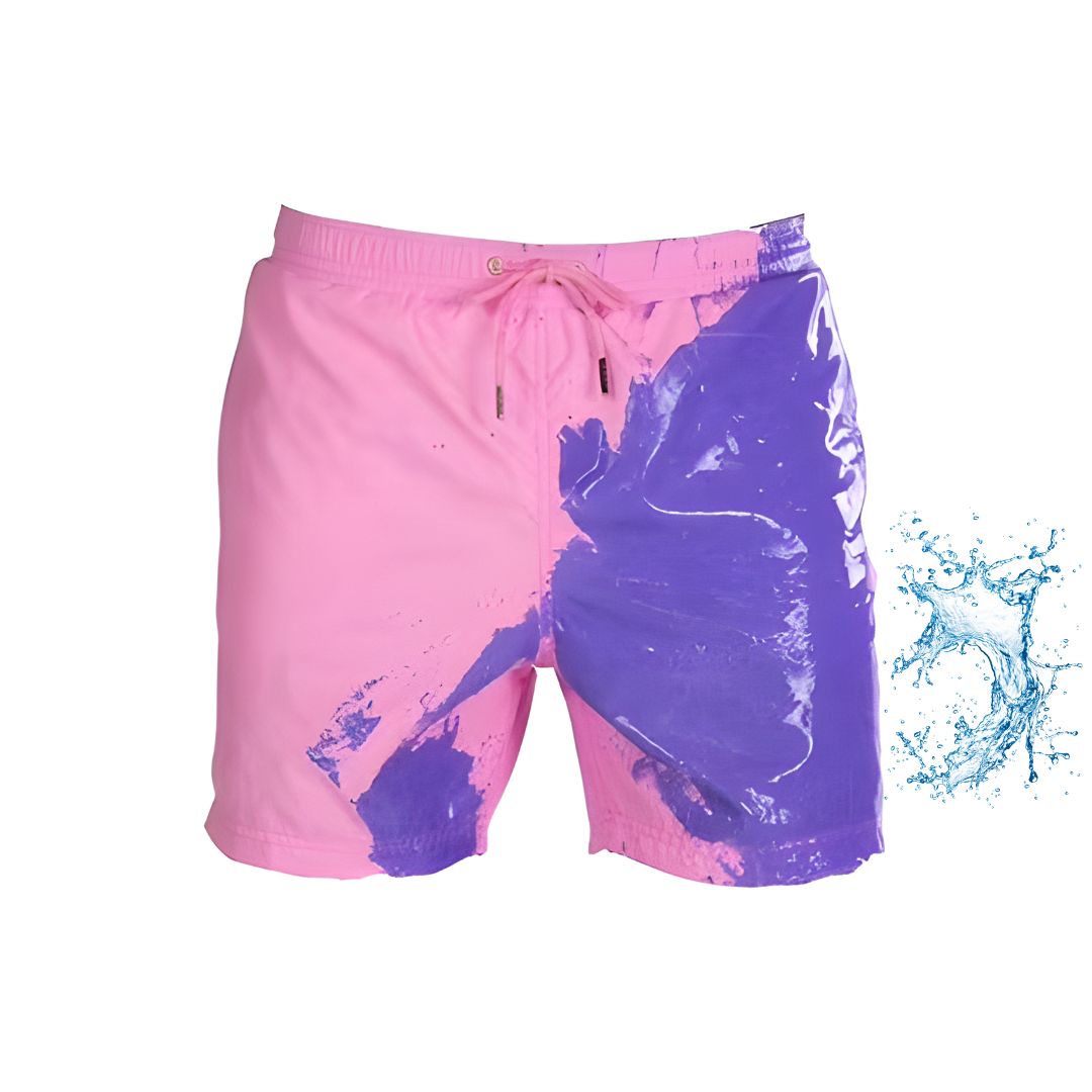Pantaloncini da bagno che cambiano colore | Design estivo per piscina e spiaggia