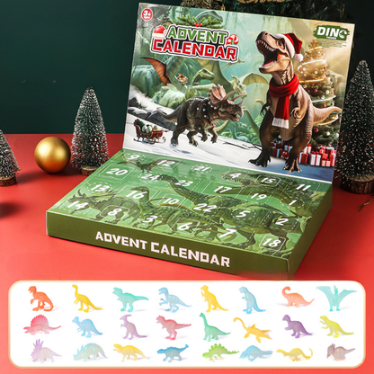 Calendario dell’Avvento per Bambini – Set di Giocattoli Dinosauri Educativi per Natale