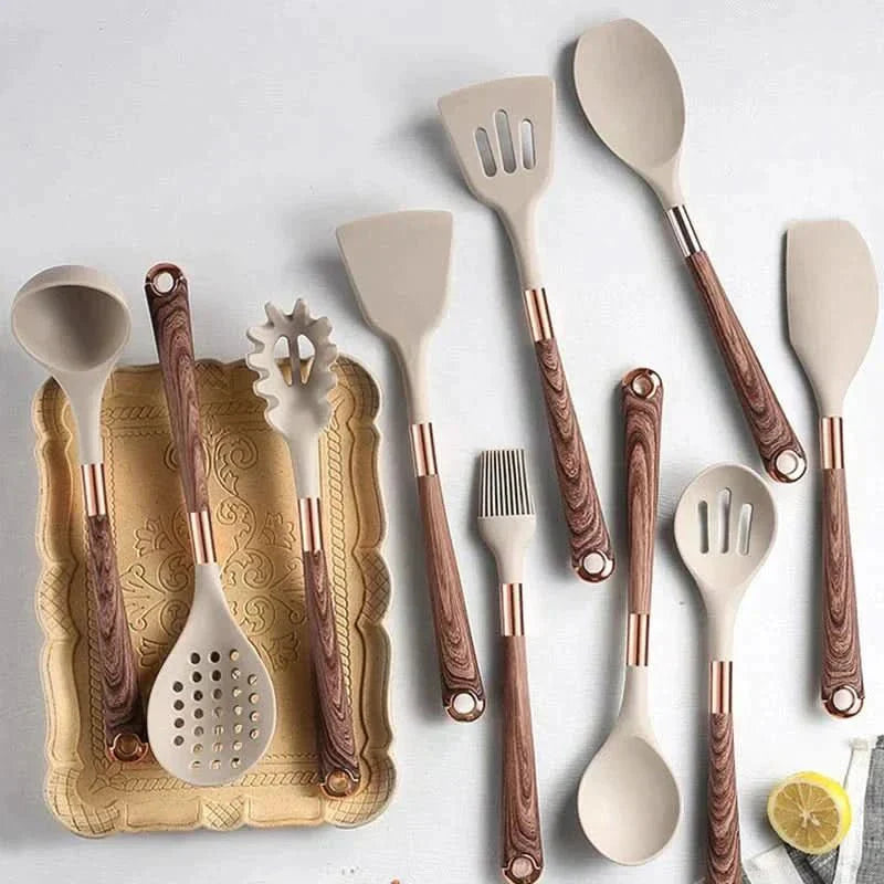Set di utensili da cucina SiliconeEase - resistente al calore e di stile per ogni cucina