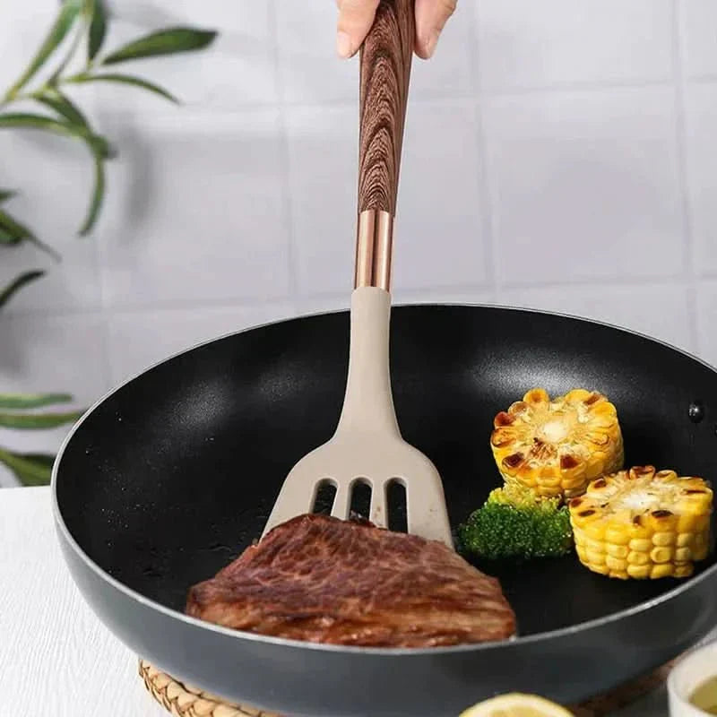 Set di utensili da cucina SiliconeEase - resistente al calore e di stile per ogni cucina