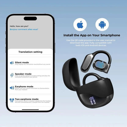 Auricolari Smart con Traduzione in Tempo Reale, Audio Wireless e Supporto App