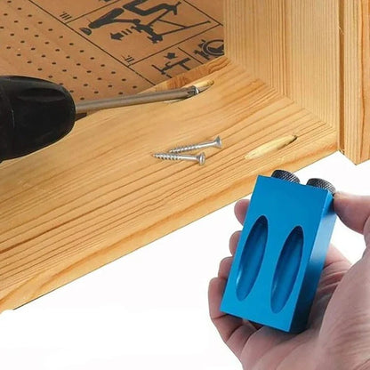 Guida di Foratura per Legno con Dima per Fori Angolati a Tasca