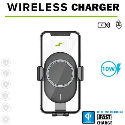 Caricatore Wireless per Auto con Blocco Automatico e Bracci Motorizzati
