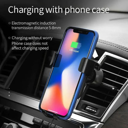 Caricatore Wireless per Auto con Blocco Automatico e Bracci Motorizzati