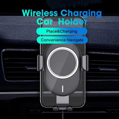 Caricatore Wireless per Auto con Blocco Automatico e Bracci Motorizzati