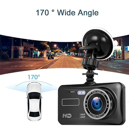 Telecamera Dash Cam per Auto con Registrazione Anteriore e Posteriore in 1080P
