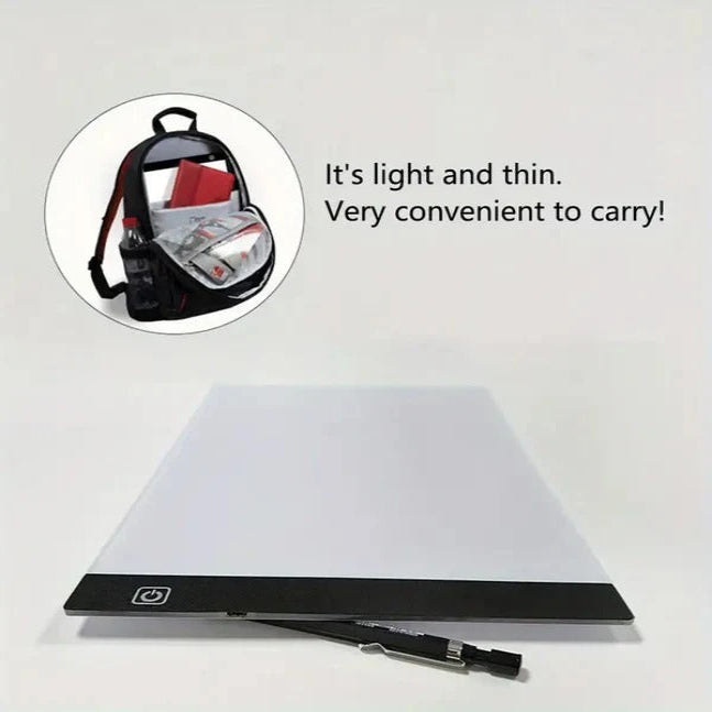 Tavoletta Creativa Illuminata e Tavola Luminoso LED A4 per Tracciatura