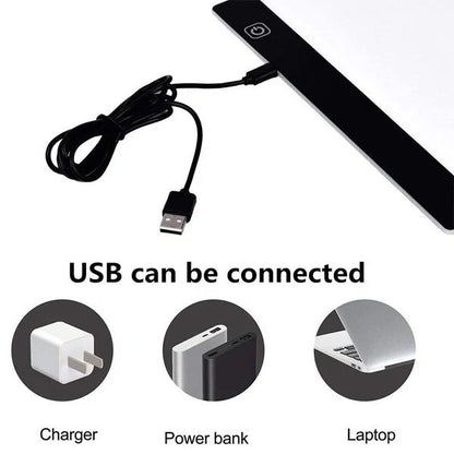 Tavoletta Creativa Illuminata e Tavola Luminoso LED A4 per Tracciatura