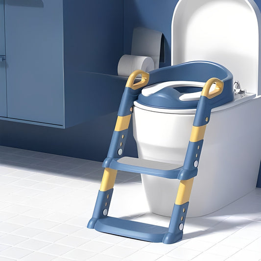 Riduttore WC per Bambini Pieghevole con Scaletta Integrata