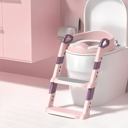 Riduttore WC per Bambini Pieghevole con Scaletta Integrata