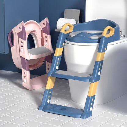 Riduttore WC per Bambini Pieghevole con Scaletta Integrata