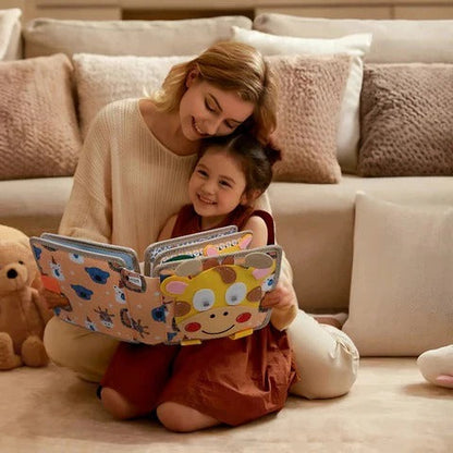 Libro Attività Portatile per Bambini con Texture e Chiusure