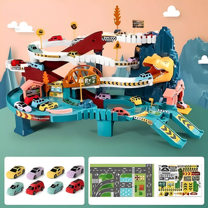 Pista Avventura con Circuito Dinosauri e Percorso Flessibile