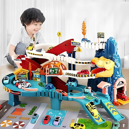 Pista Avventura con Circuito Dinosauri e Percorso Flessibile