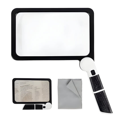 Lente di Ingrandimento LED Pieghevole con Illuminazione e Design Collassabile