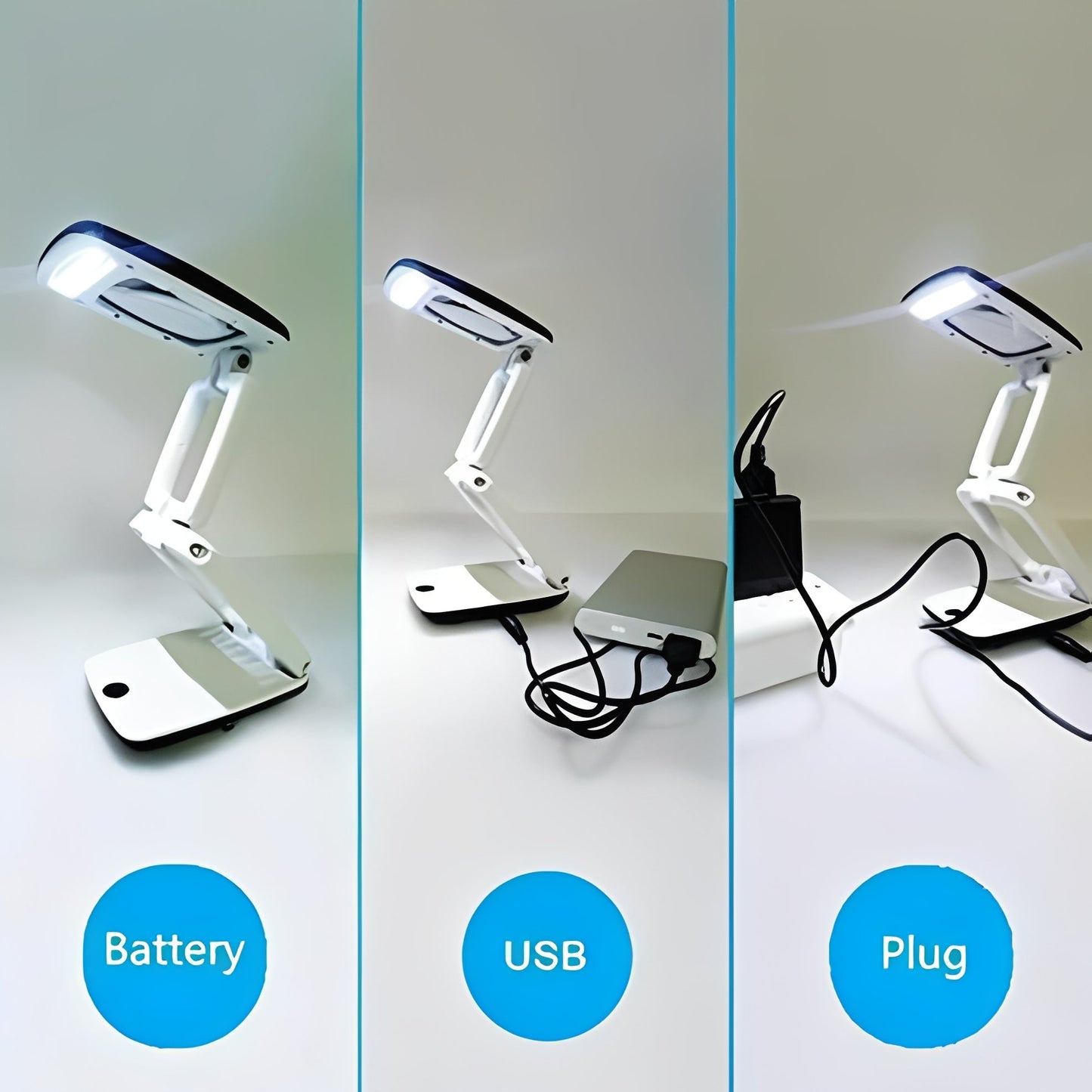 Lente di Ingrandimento da Pavimento Regolabile con Ampia Lente e LED