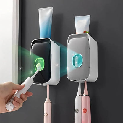 Dispenser per Dentifricio da Parete con Installazione Adesiva