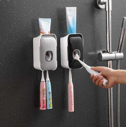 Dispenser per Dentifricio da Parete con Installazione Adesiva