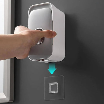 Dispenser per Dentifricio da Parete con Installazione Adesiva