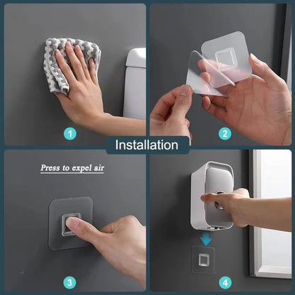 Dispenser per Dentifricio da Parete con Installazione Adesiva