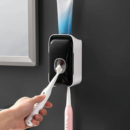 Dispenser per Dentifricio da Parete con Installazione Adesiva