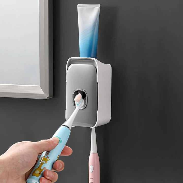 Dispenser per Dentifricio da Parete con Installazione Adesiva