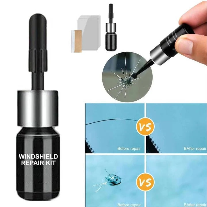 Kit di Riparazione Parabrezza per Scheggiature e Crepe Superficiali