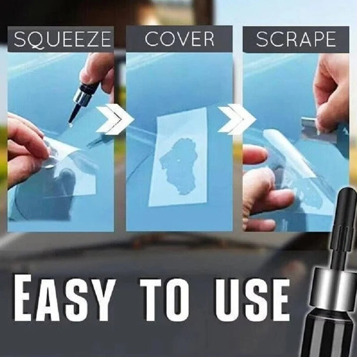 Kit di Riparazione Parabrezza per Scheggiature e Crepe Superficiali