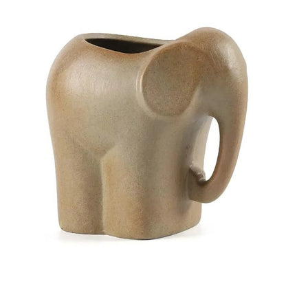 Vaso per Piante Succulente in Ceramica a Forma di Animale per Scrivania