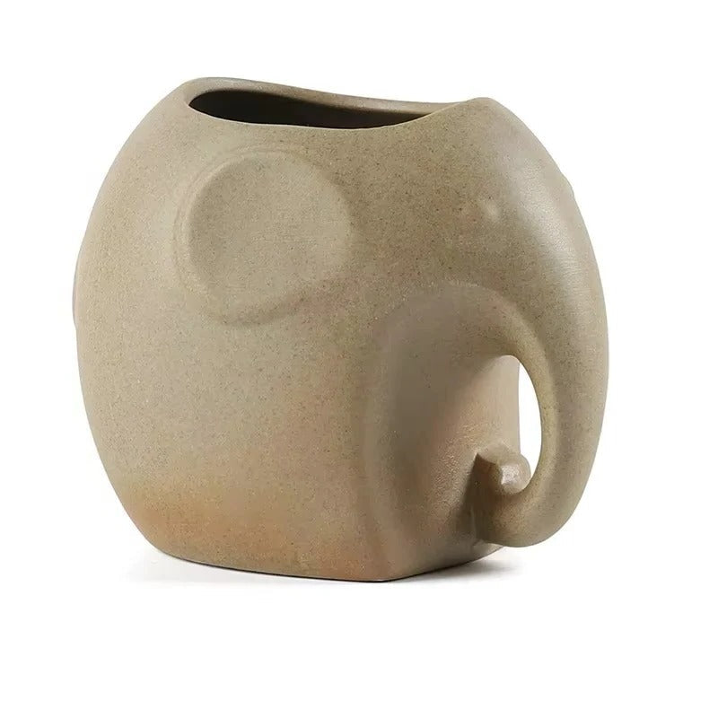 Vaso per Piante Succulente in Ceramica a Forma di Animale per Scrivania