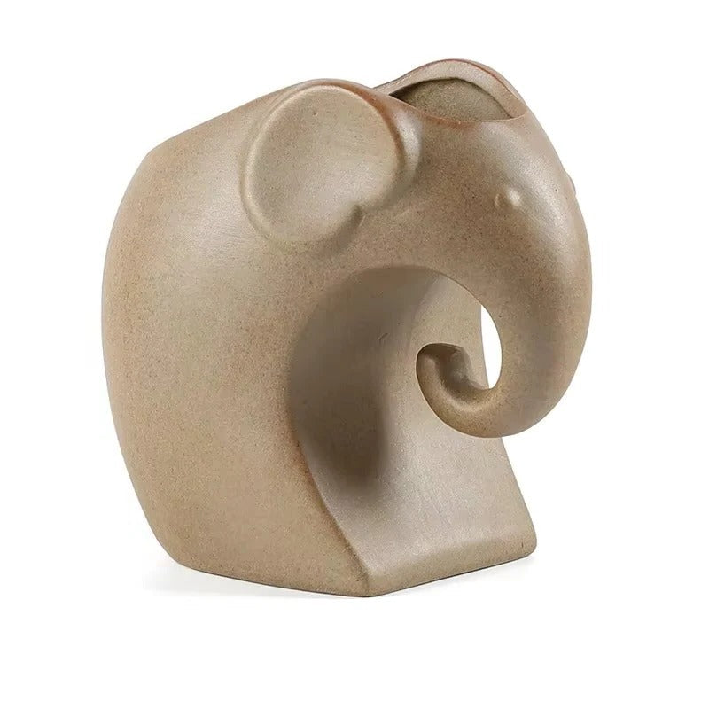 Vaso per Piante Succulente in Ceramica a Forma di Animale per Scrivania