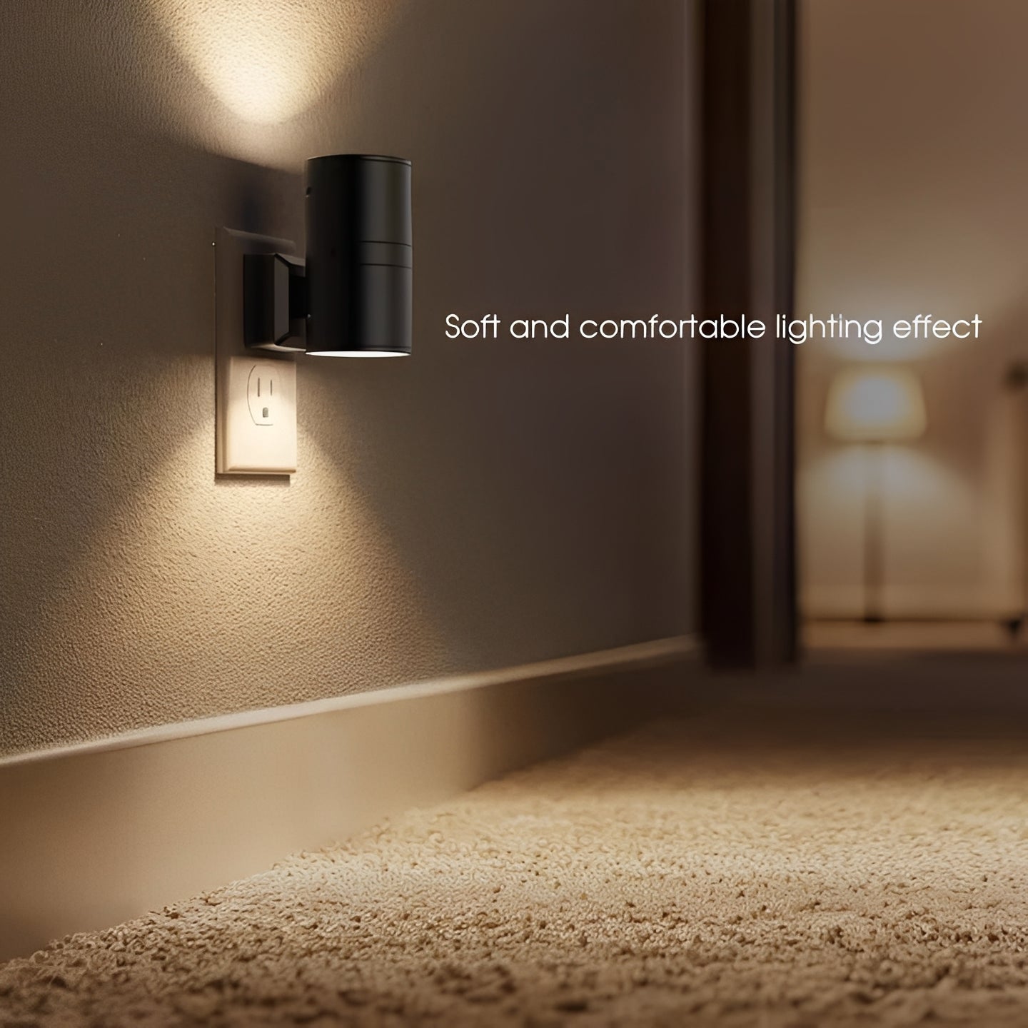 Luce Notturna LED da Presa con Sensore di Luce