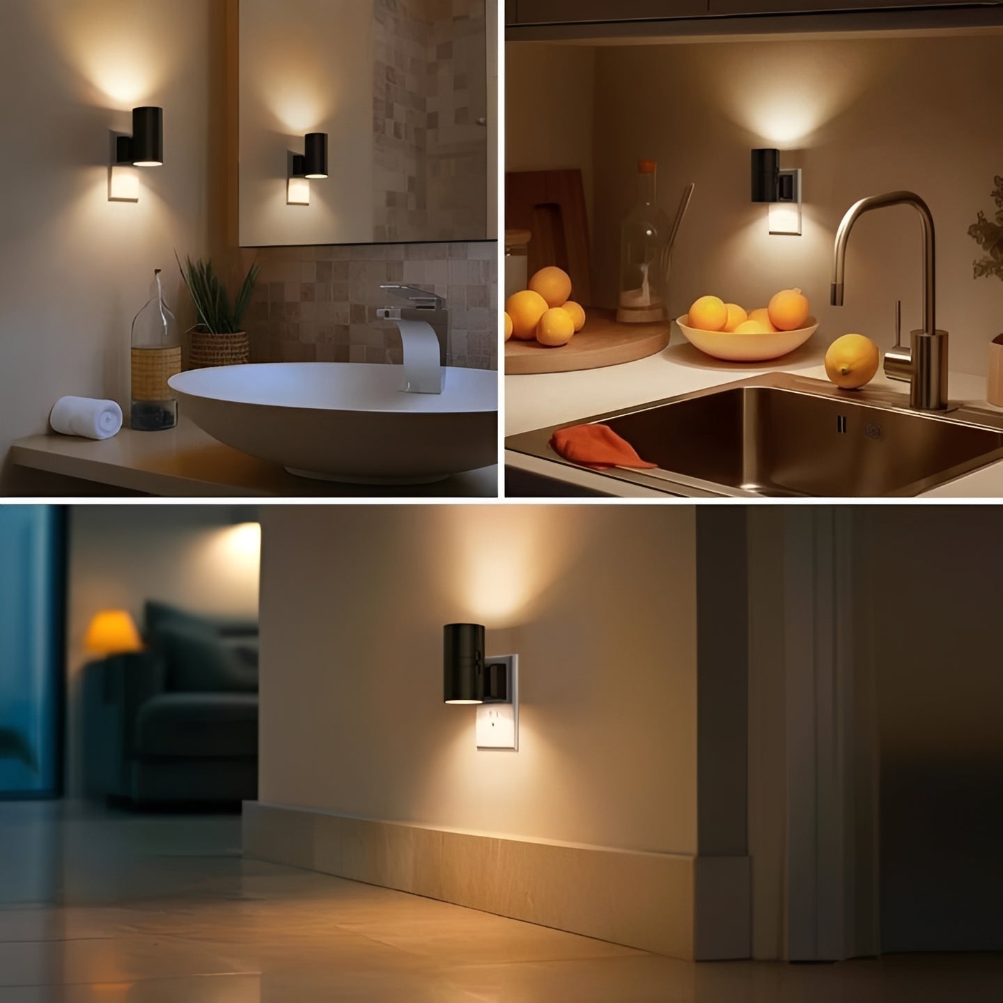 Luce Notturna LED da Presa con Sensore di Luce