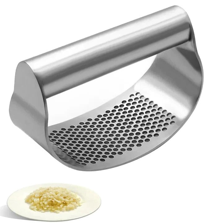 Pressa per Aglio in Acciaio Inox con Design a Leva Oscillante