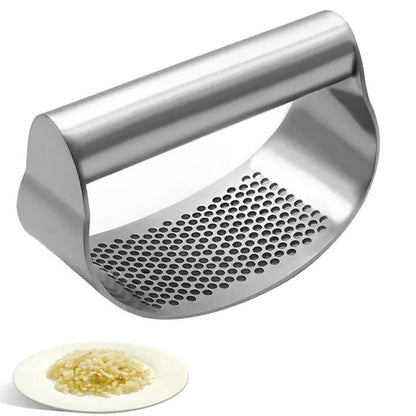 Pressa per Aglio in Acciaio Inox con Design a Leva Oscillante