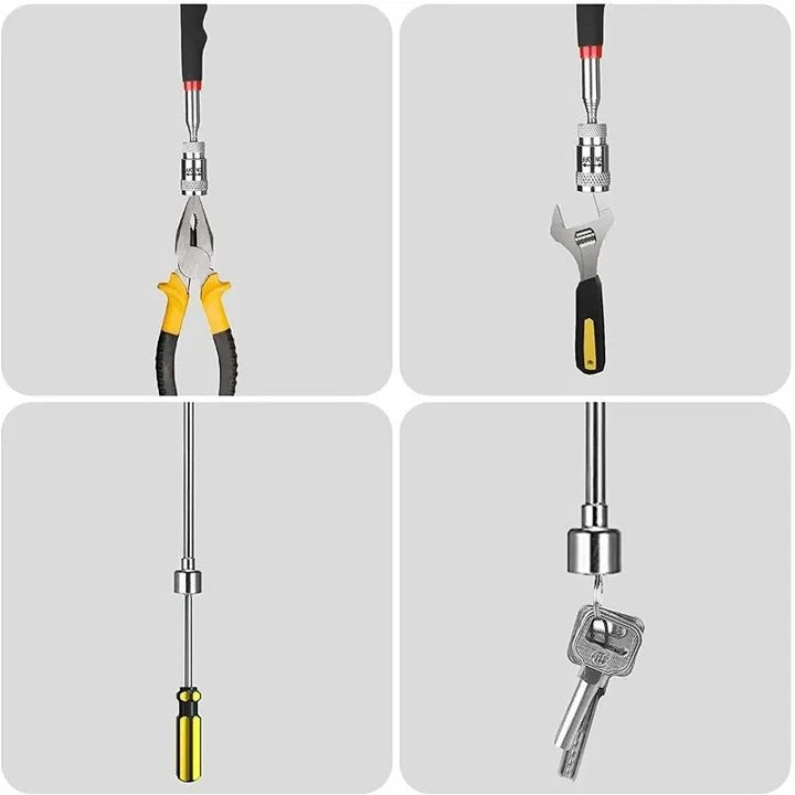 Strumento Telescopico Magnetico con Luce LED per Recupero Oggetti