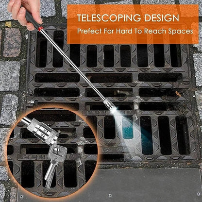 Strumento Telescopico Magnetico con Luce LED per Recupero Oggetti